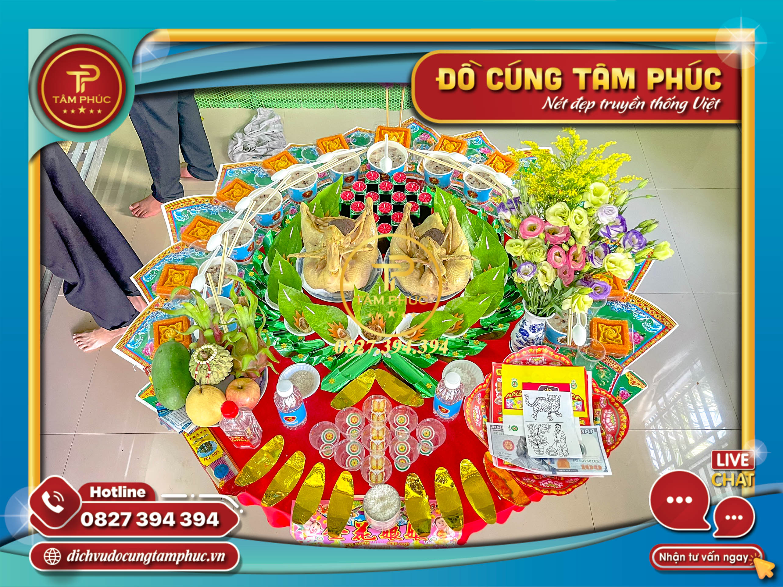 Mâm cúng Căn cho các bé 3,6,9,12 tuổi trọn gói